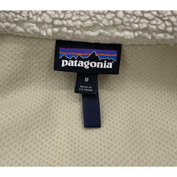 Patagonia‎ Classic Retro-X Fleece Vest Womens Medium Beige Style 23083 Sherpa - Picture 3 of 9